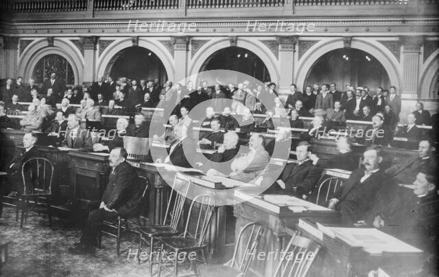 Colo. Legislature hearing Gov. Ammon, 1914. Creator: Bain News Service.