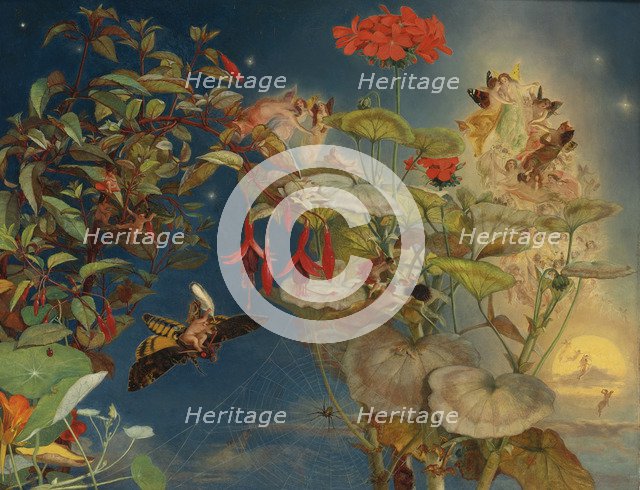 Midsummer Night's Fairies. Artist: Naish, John George (1824-1905)