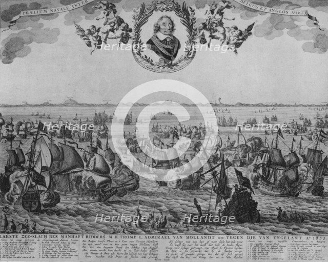 'Battle of Scheveningen', c1653. Artist: Cornelis de Visscher.