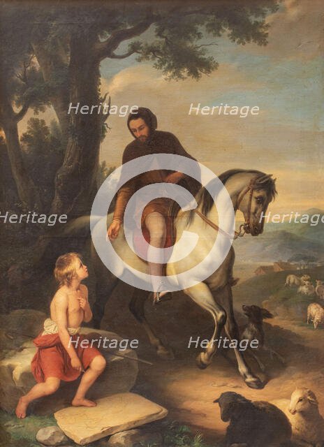 Cimabue and Giotto, 1854. Creator: Besteghi, Andrea (1817-1869).