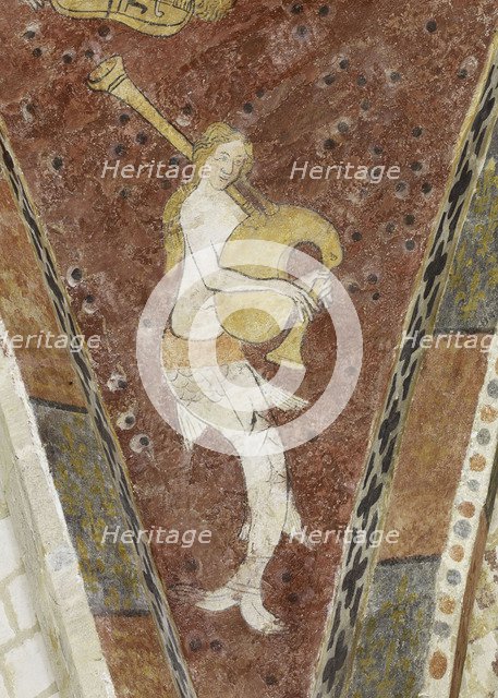 Siren playing music, First Half of 14th cen..