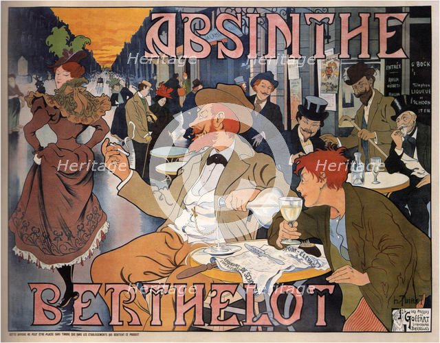 Absinthe Berthelot, 1898. Artist: Thiriet, Henri (1873-1946)