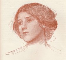 'From a study in sanguine', c1899. Artist: John William Waterhouse.