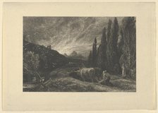 The Early Ploughman, or The Morning Spread Upon the Mountains, before 1861. Creator: Samuel Palmer.