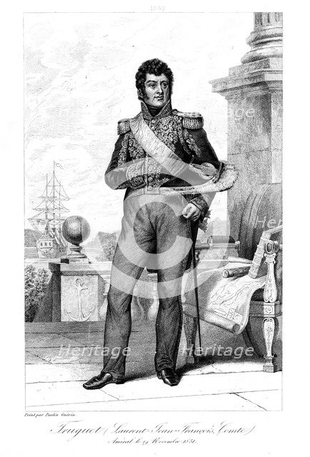 Laurent Jean Francois Truguet (1765-1831), French admiral, 1839.Artist: Geille