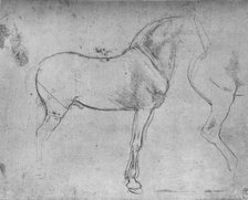 'A Horse in Profile to the Right and its Hind-Quarters', c1480 (1945). Artist: Leonardo da Vinci.
