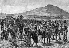 The State of Ireland: tilling the farm of an imprisoned Land Leaguer, 1881. Creator: Unknown.