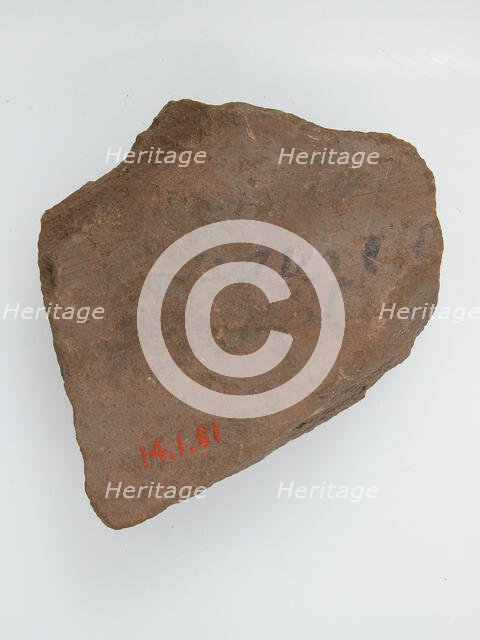 Ostrakon with a Letter to Pesenthius, Coptic, 600. Creator: Unknown.