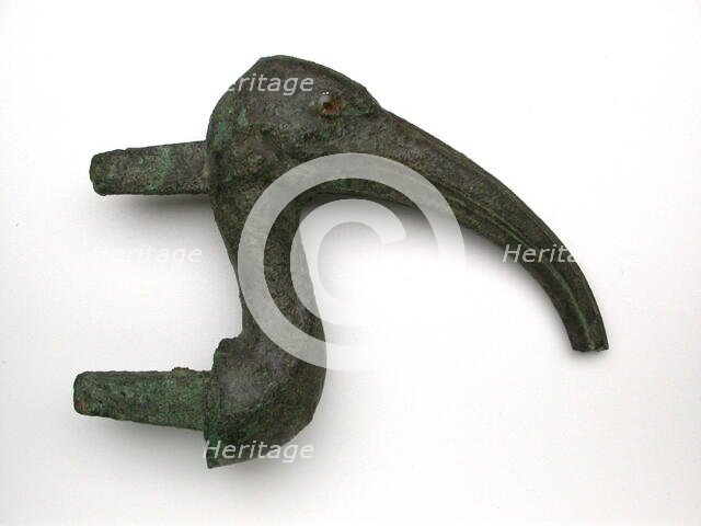 Statuette of an Ibis Head, Egypt, Late Period (664-332 BCE). Creator: Unknown.