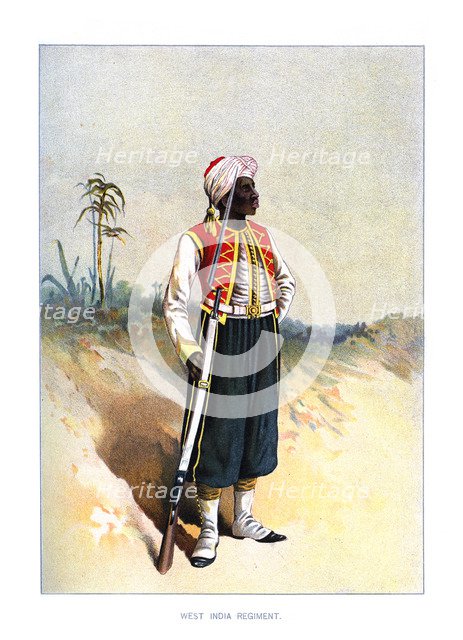'West India Regiment', c1890.Artist: H Bunnett