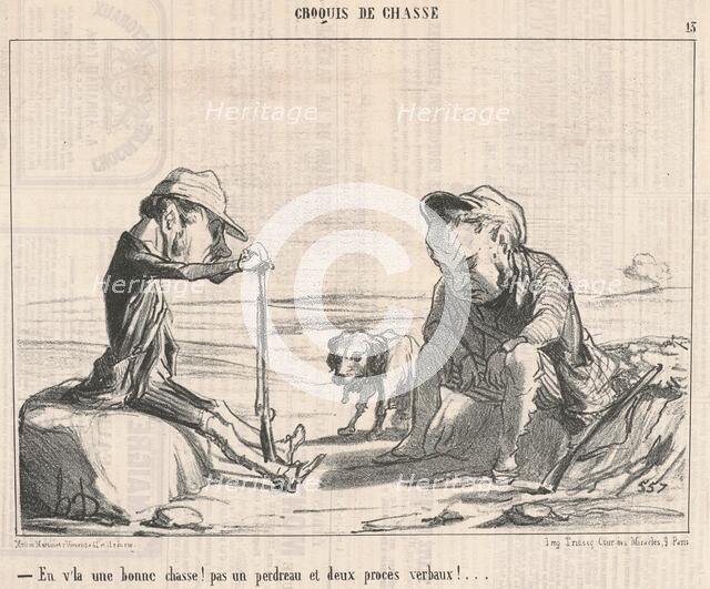 En v'la une bonne chasse! ..., 19th century. Creator: Honore Daumier.
