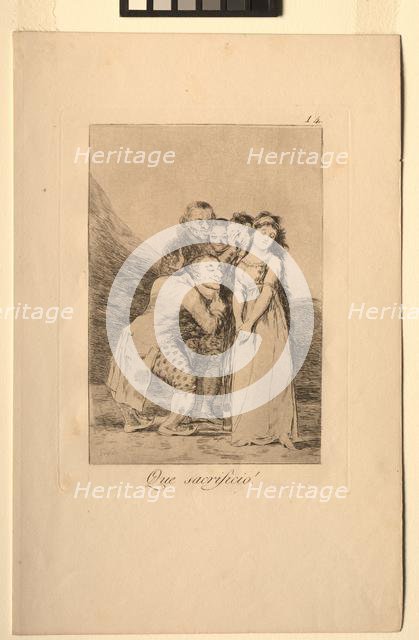 Caprichos: What a Sacrifice!. Creator: Francisco de Goya (Spanish, 1746-1828).