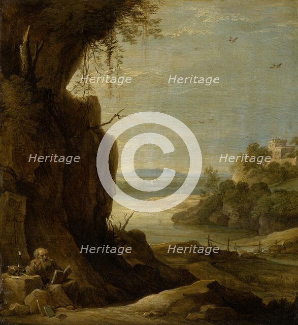 Southern Landscape with St Anthony the Hermit, c1645-1650. Creator: David Teniers II.