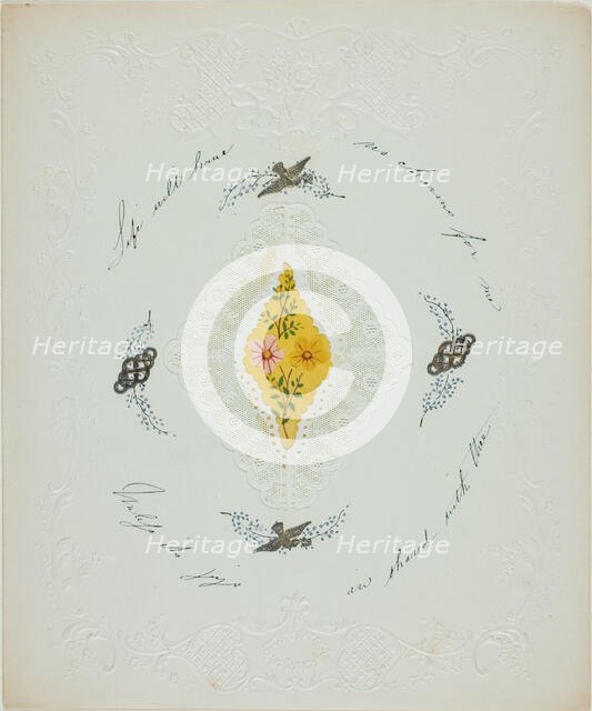 Life Will Have No Charms for Me (valentine), c. 1850. Creator: George Kershaw.