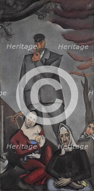 Refugees, 1917. Creator: Kazaks, Jekabs (1895-1920).