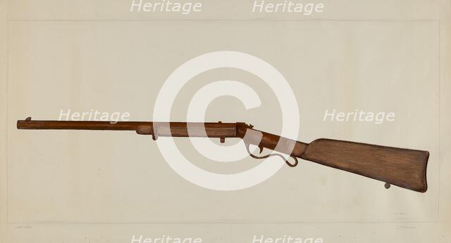 Rifle, c. 1937. Creator: LeRoy Robinson.