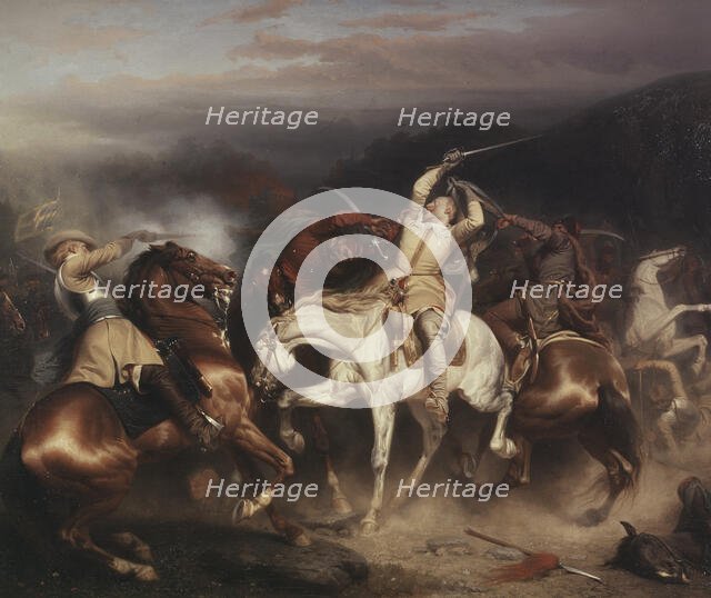 King Gustav II Adolf of Sweden at Stuhm, 1854. Creator: Carl Wahlbom.