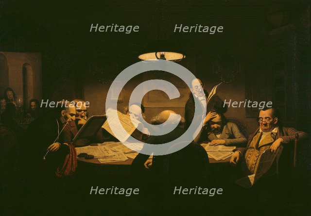 The Reading Room, 1843. Artist: Hasenclever, Johann Peter (1810-1853)