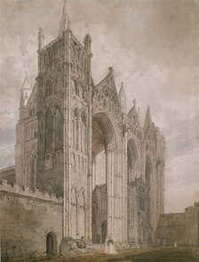 West Front of Peterborough Cathedral, 1794.