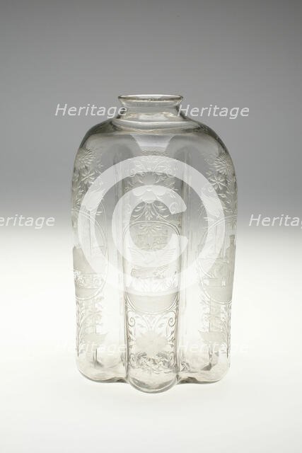 Spirit Flask, Nuremberg, c. 1650. Creator: Georg Schwanhardt.