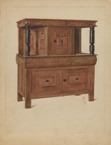 Press Cupboard, 1936. Creator: Elizabeth Curtis.