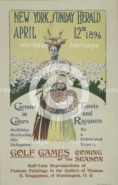 The New York Sunday herald. April12th 1896., c1896. Creator: Charles Hubbard Wright.