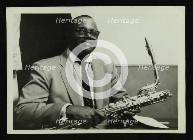 Charlie Fowlkes, baritone saxophonist with the Count Basie Orchestra, c1950s. Artist: Denis Williams