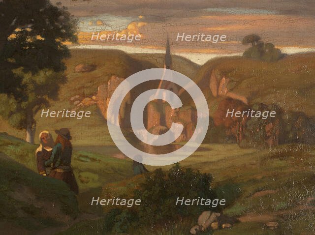 At the fountain, between 1833 and 1886. Creator: Louis Matout.