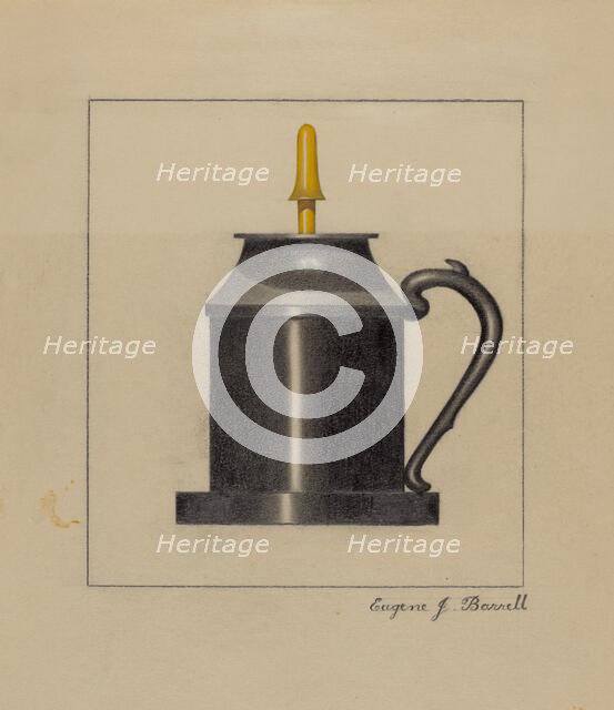 Lamp, c. 1936. Creator: Eugene Barrell.