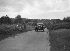 Car taking part in a First Aid Nursing Yeomanry trial or rally, 1931. Artist: Bill Brunell.