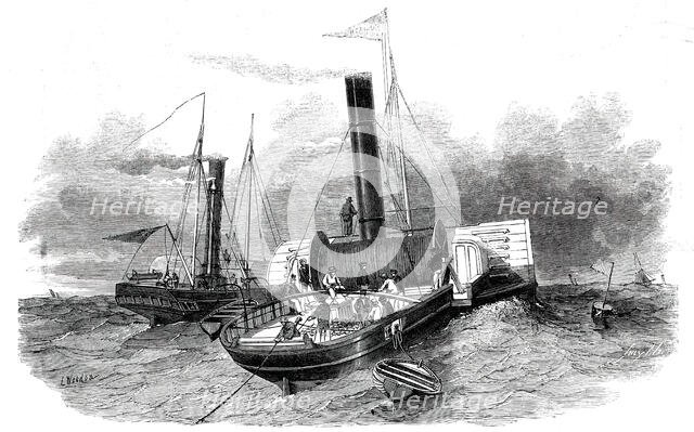 Submarine Electric Telegraph between Dover and Calais - The Goliah Steamer...1850. Creator: Unknown.