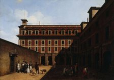 The Madelonnettes Prison, c. 1810. Creator: Boilly, Louis-Léopold (1761-1845).