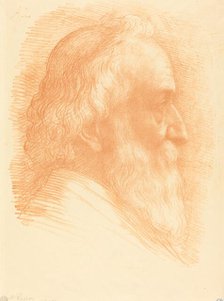 Self-Portrait, 10th plate, 1905. Creator: Alphonse Legros.