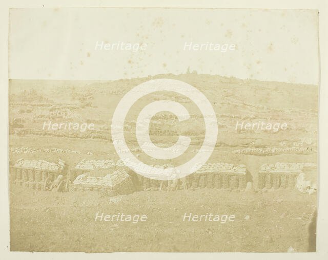 French Batteries and Works, 1855. Creator: James Robertson.