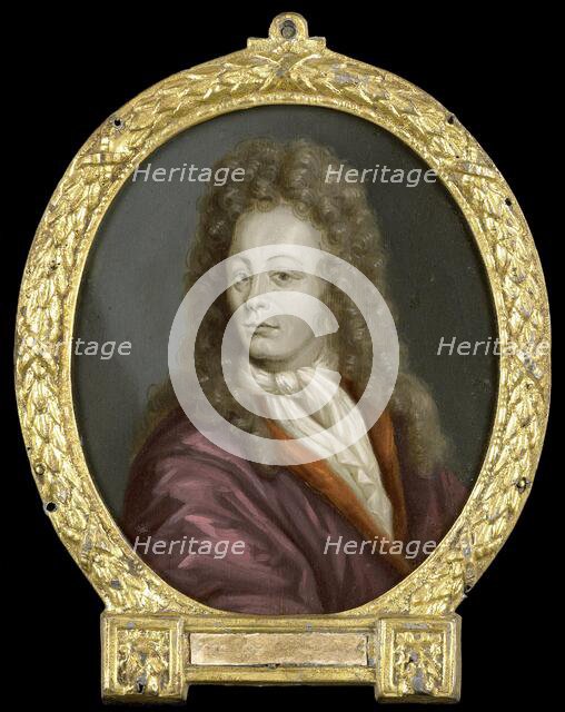 Portrait of Tobias Gutberleth, Man of Letters in Leeuwarden, 1700-1732. Creator: Arnoud van Halen.
