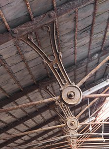 Cast iron roof struts, Ditherington Flax Mill, Ditherington, Shrewsbury, Shropshire, c2016. Artist: James O Davies.