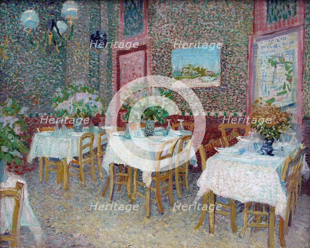 Interior of a restaurant, 1887. Creator: Gogh, Vincent, van (1853-1890).