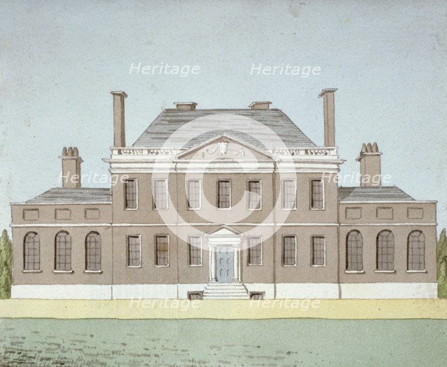 Barn Elms, Barnes, Richmond upon Thames, London, c1820. Artist: J Edwin Oldfield