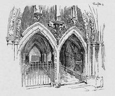 'Entrance to Chapter House', c1897. Artist: William Patten.