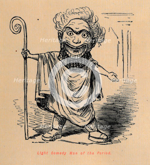 'Light Comedy Man of the Period', 1852. Artist: John Leech.