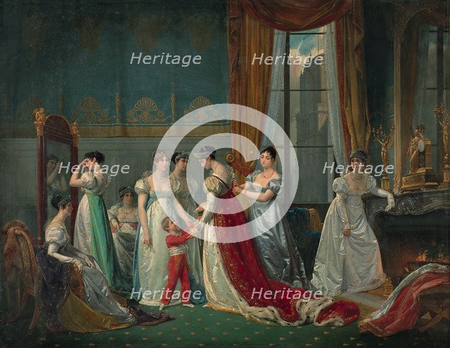 Preparation for the coronation.