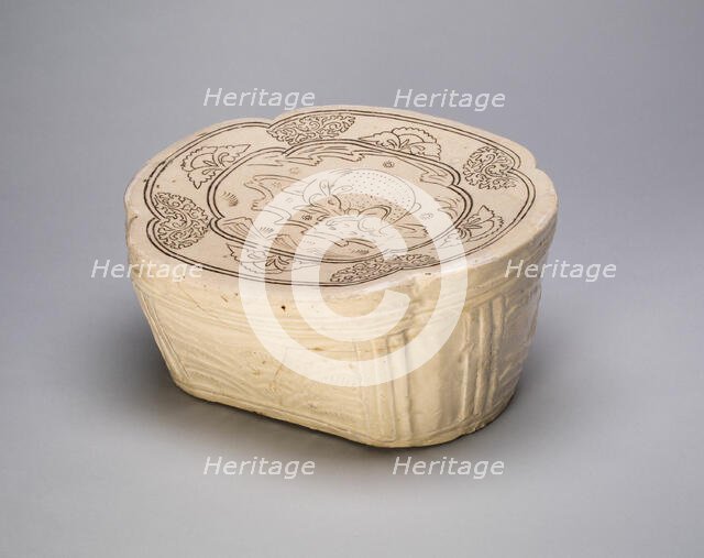 Lobed Pillow with Deer, Northern Song dynasty (960-1127), late 11th/early 12th century. Creator: Unknown.