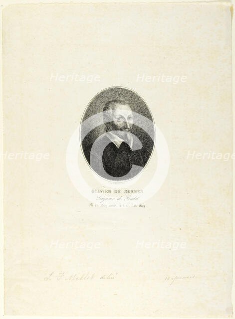 Olivier de Serres, 1858. Creator: Jean Francois Millet.