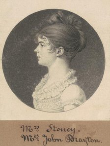 Mrs. William Drayton, 1809. Creator: Charles Balthazar Julien Févret de Saint-Mémin.