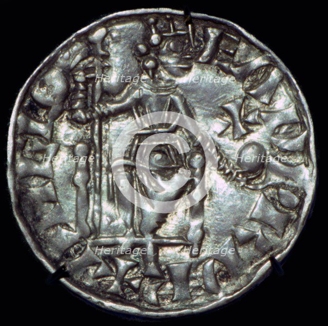 Anglo-Saxon Silver Penny of Edward the Confessor. Artist: Unknown