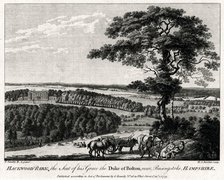 'Hackwood Park, the Seat of his Grace the Duke of Bolton, near Basingstoke, Hampshire', 1775.Artist: Michael Angelo Rooker