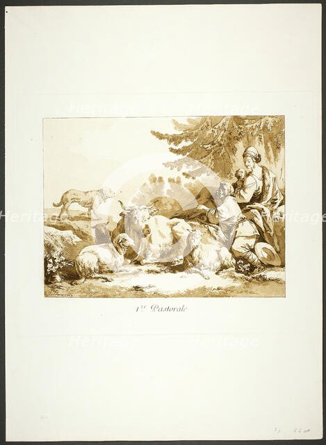 First Pastoral, 1769. Creator: Jean Baptiste Le Prince.