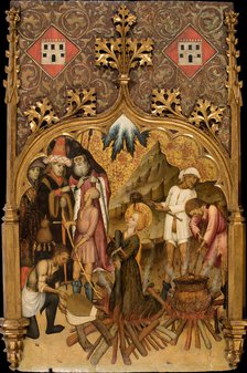 The Martyrdom of Saint Lucy, c. 1440. Artist: Martorell, Bernat, the Elder (1390-1452)