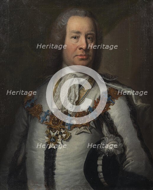 Fabian Wrede of Elimä d.y.1694-1768, early-mid 18th century. Creator: Johan Henrik Scheffel.