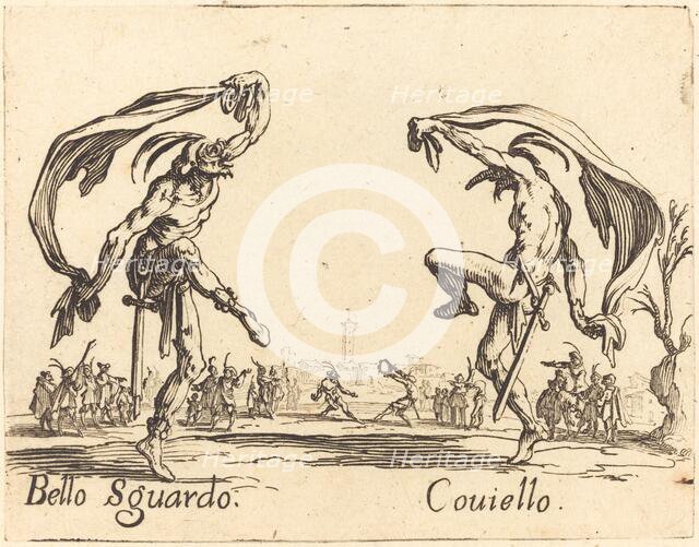 Bello Sguardo and Coviello, c. 1622. Creator: Jacques Callot.